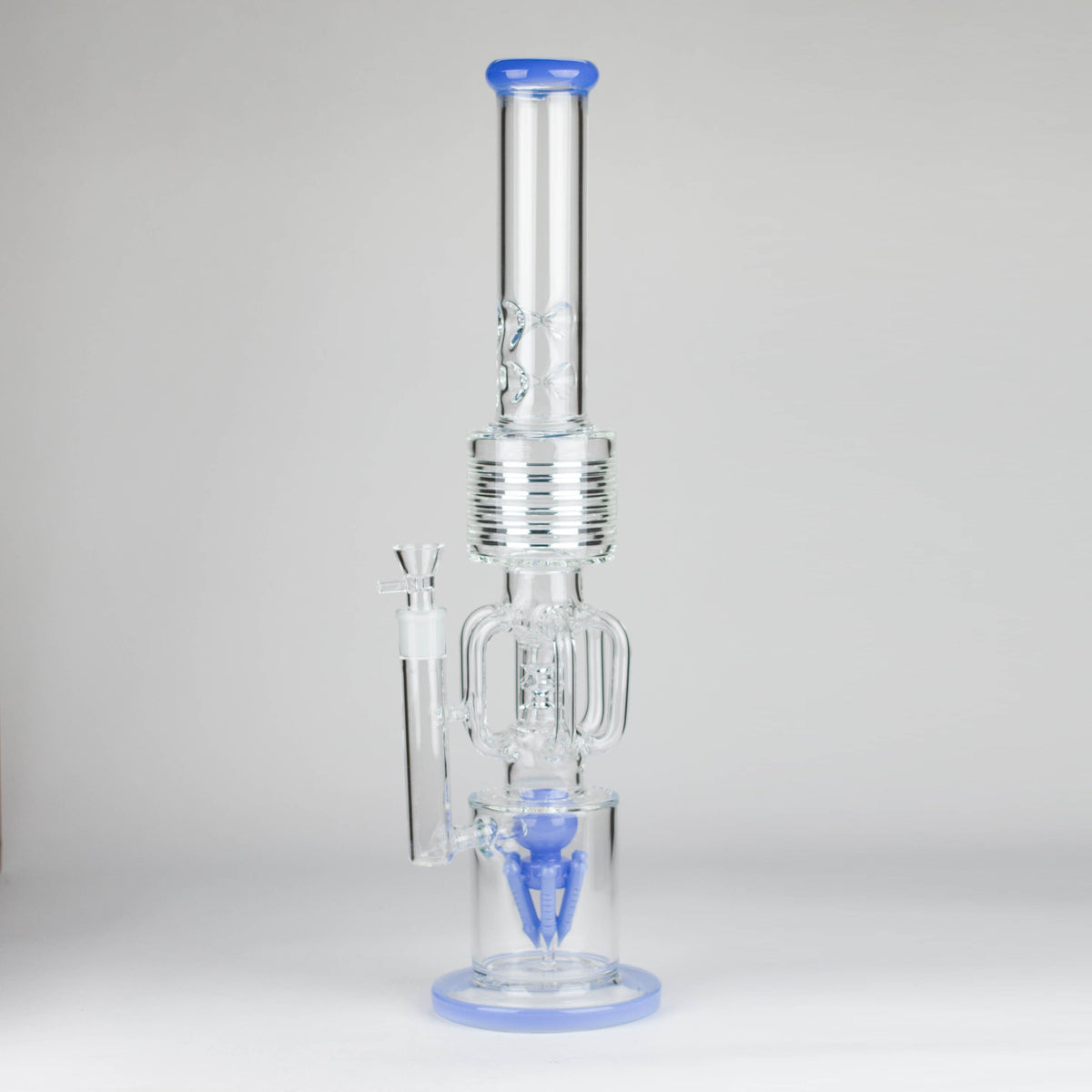 20 Inch Big Light Blue Recycler Bong with Spider Percolator