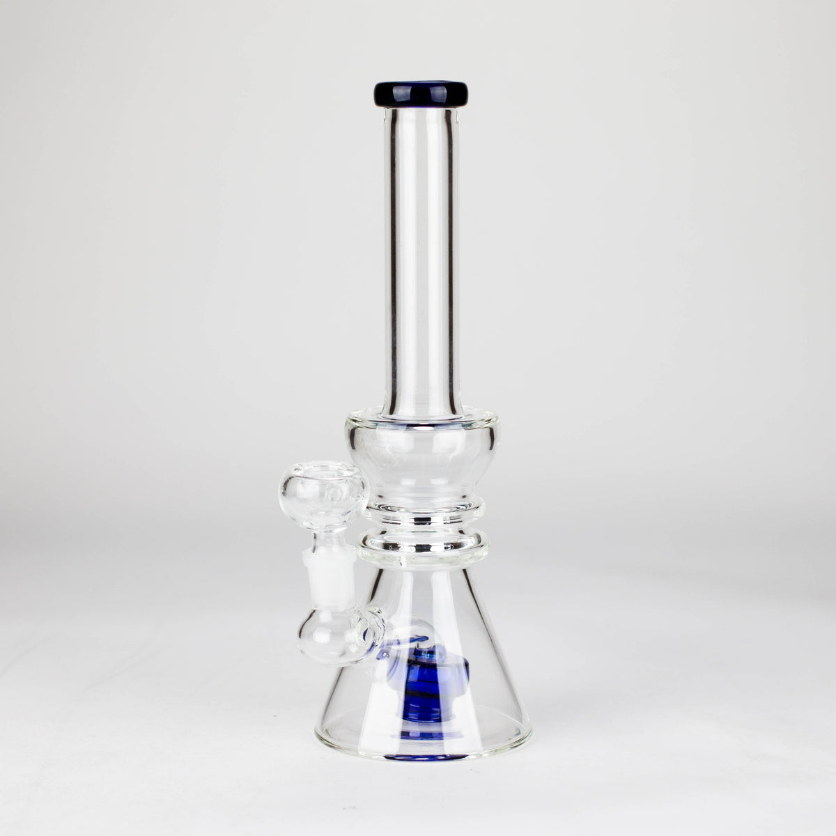 11 Inch Showerhead Diffuser Glass Bong in Blue