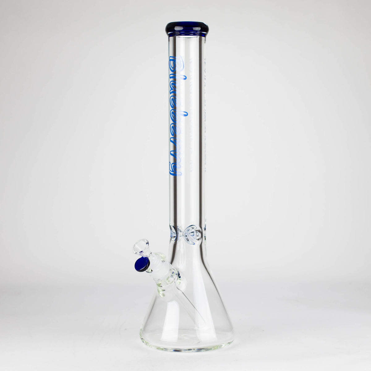 18 inch Thick Beaker Bong in Blue from Blueberry Glass