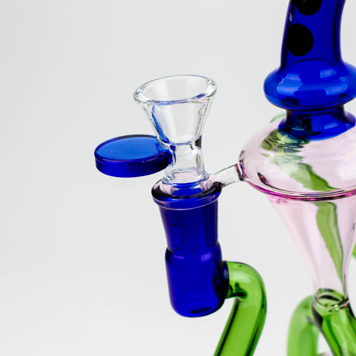 Infyniti | 10" Glass Recycler Rig For Concentrates And Dry Herb Bowl Piece