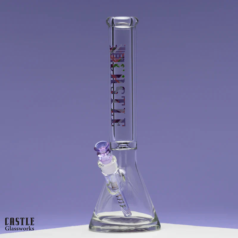 16-Inch Beautiful Beaker Bong from Castle Glassworks