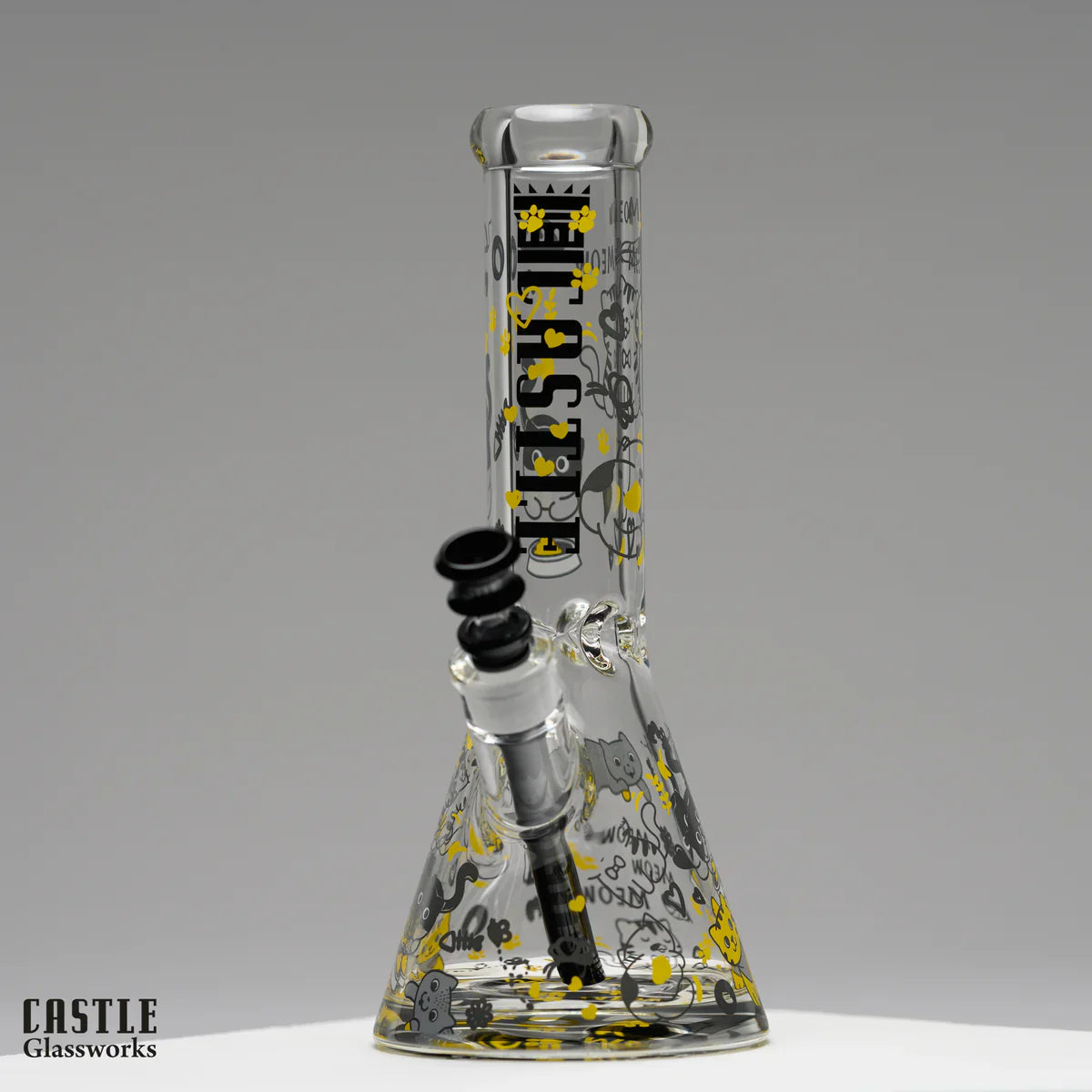 Castle Glassworks Kitty Beaker Bong
