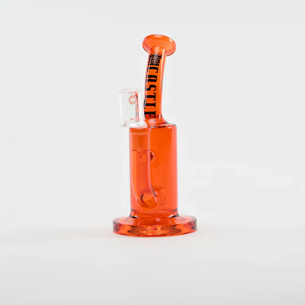 Castle Glassworks Thick Mini Barrel Dab Rig Orange