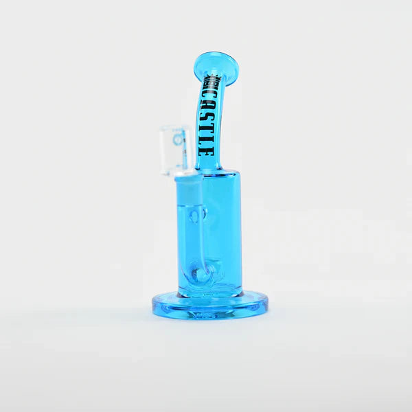 Castle Glassworks Thick Mini Barrel Dab Rig Blue
