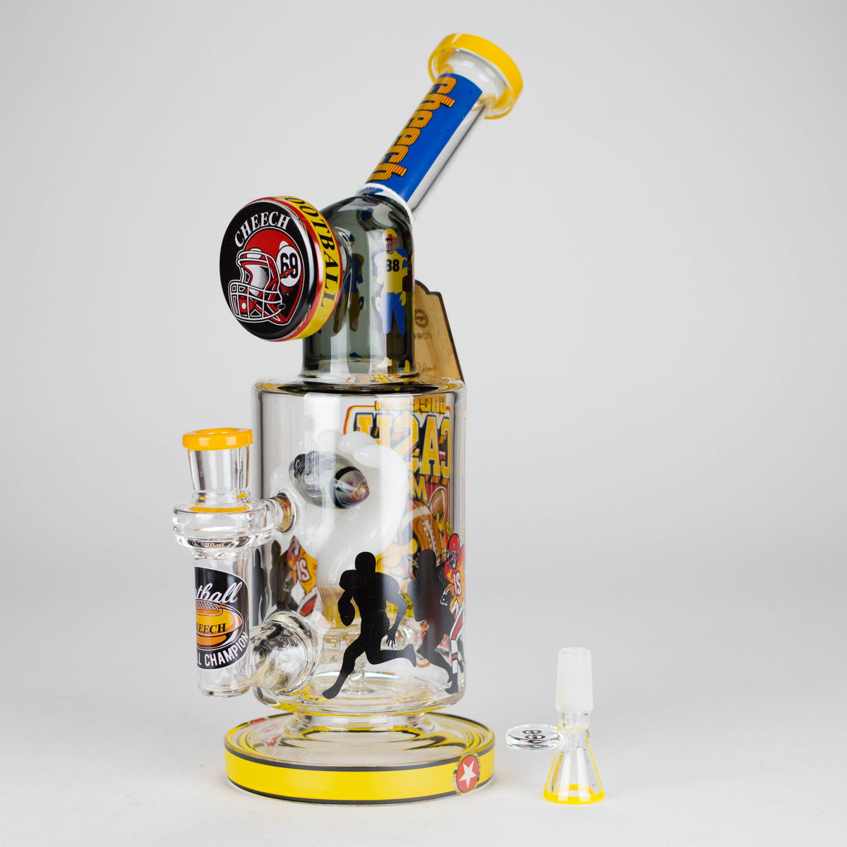 Cheech Glass Sunday Football Bong in 12 inches