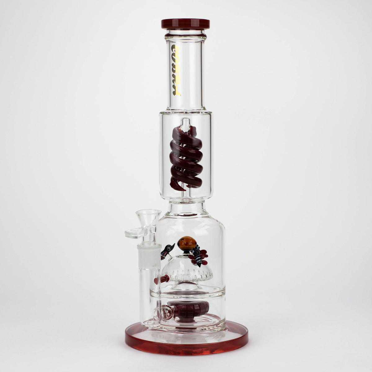 15 Inch Coiled Snake Perc Bong from COBRA Glass