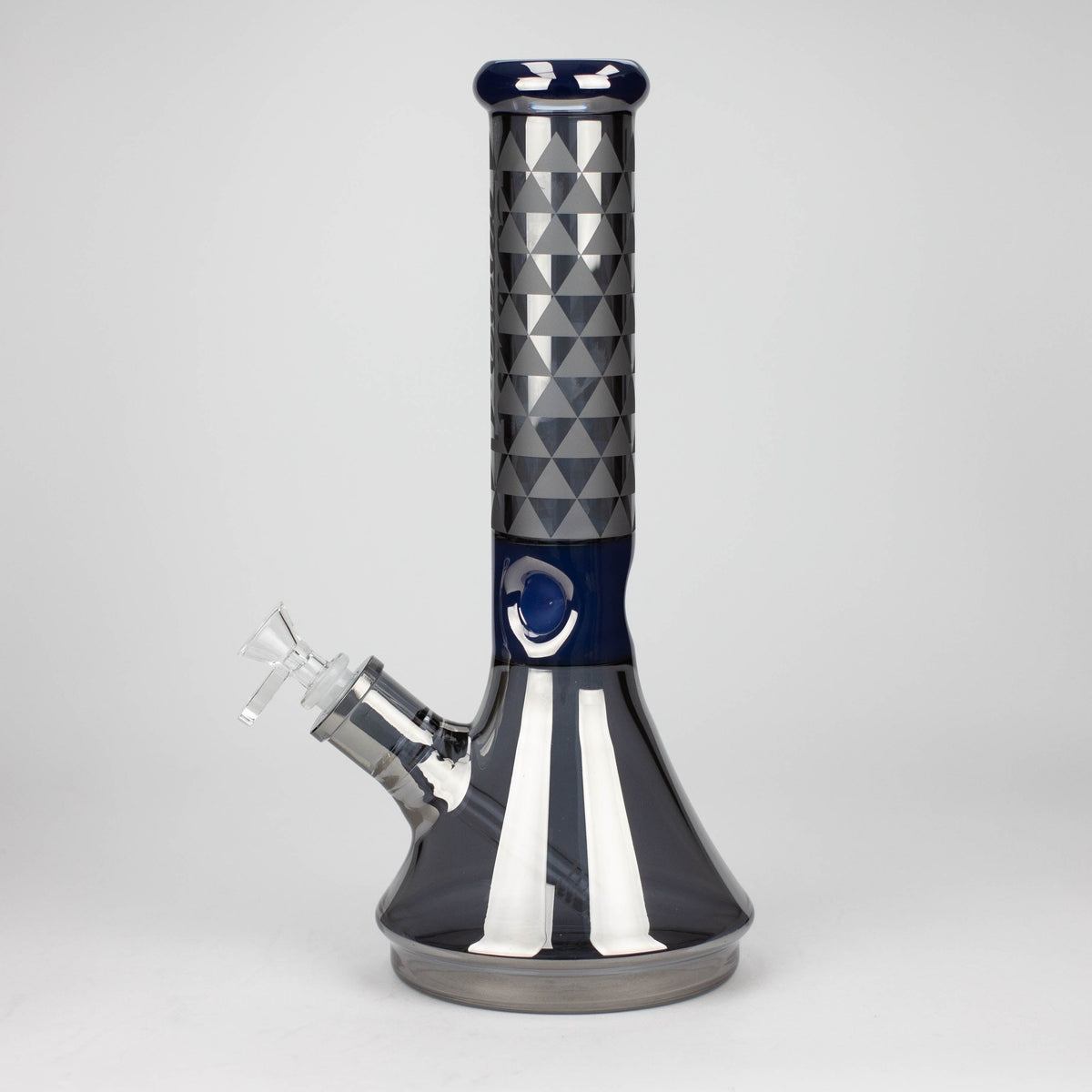 Side View of the Cobra 13 inch Electroplate Beaker Bong