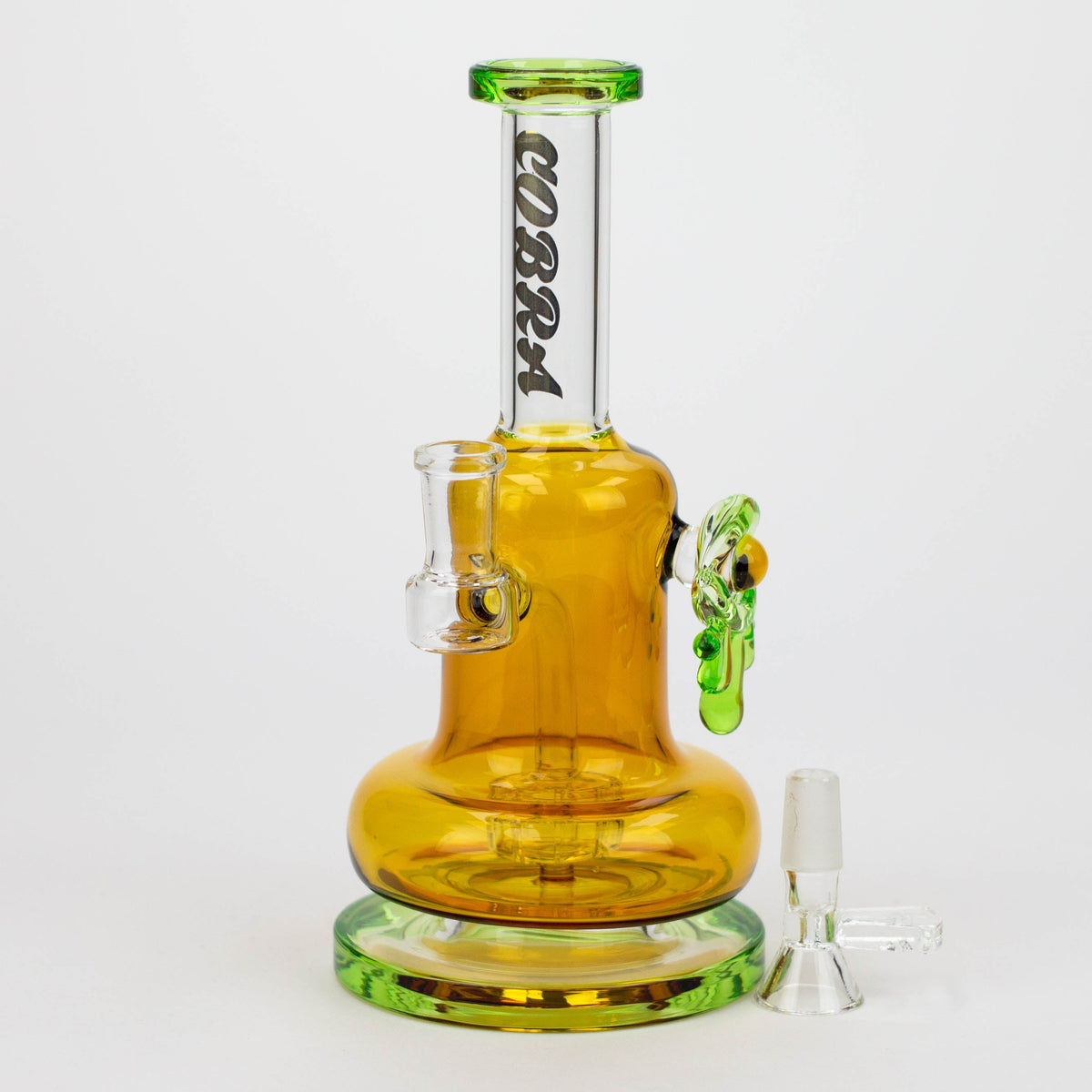 8.5 Inch Monster Eye Diffuser Bong from COBRA Glass with herb bowl piece