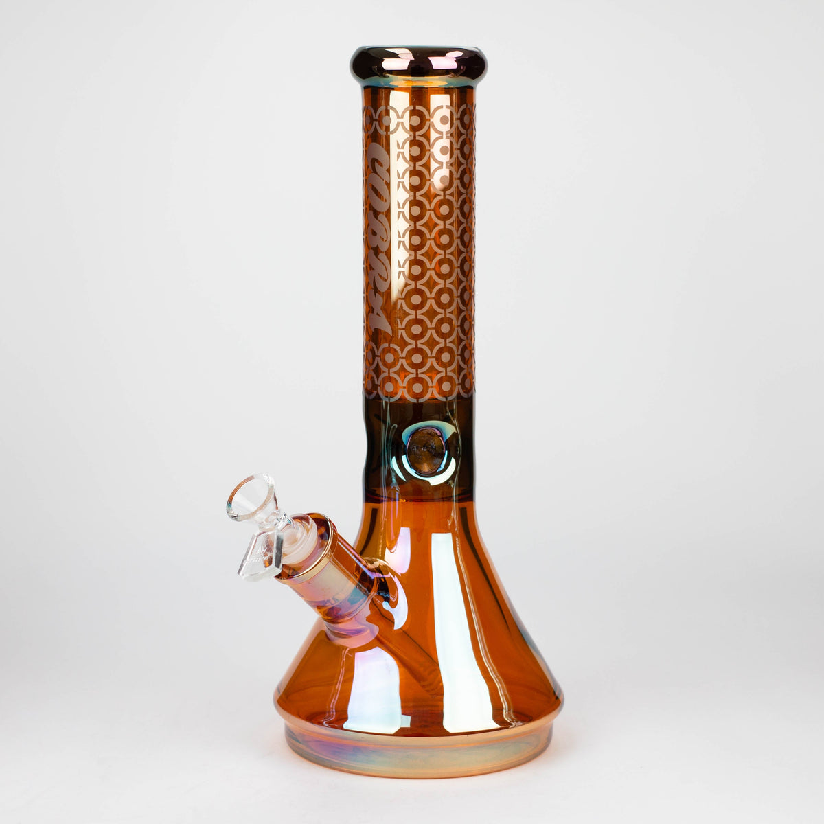 Cobra 13 inch Electroplate Beaker Bong in Orange