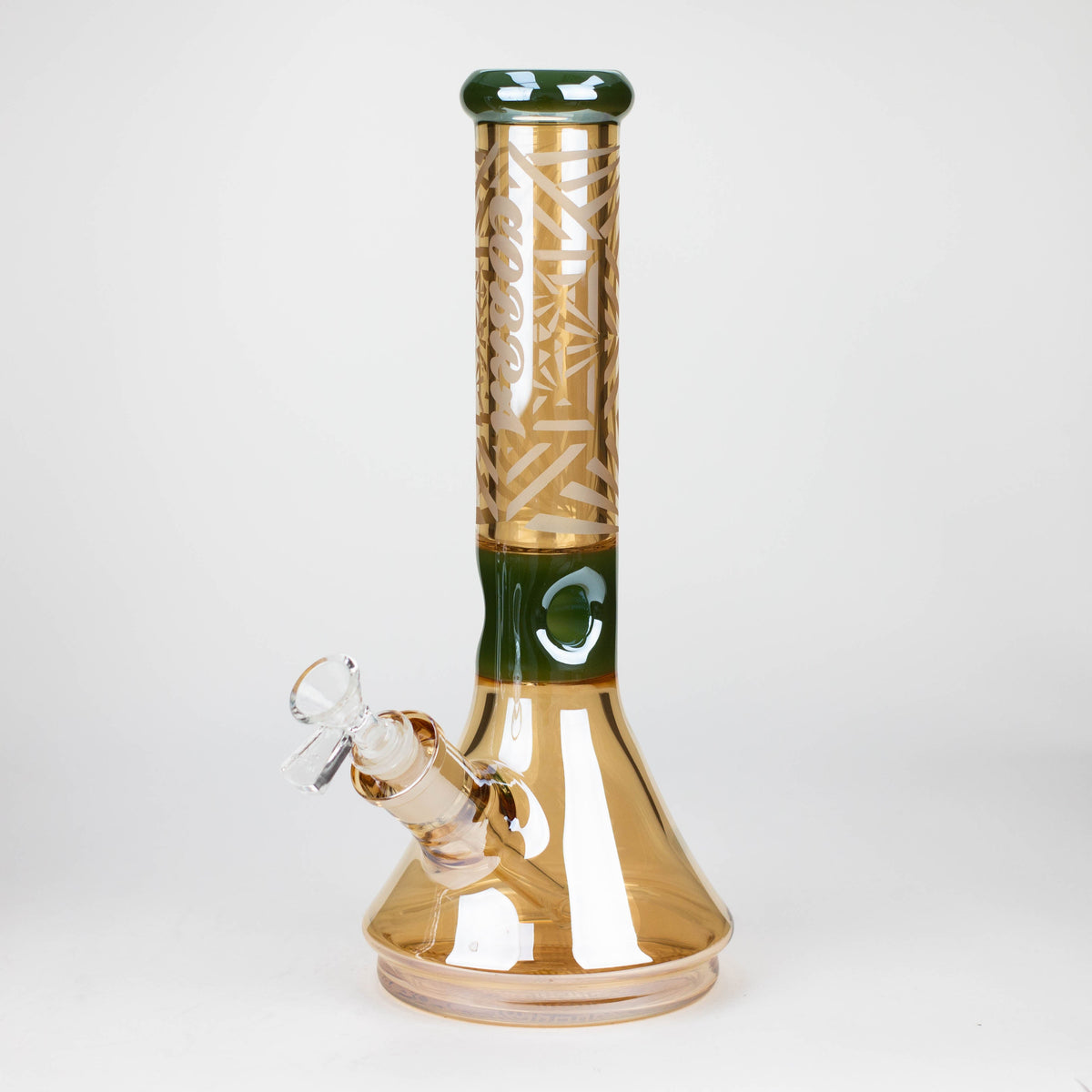 Cobra 13 inch Electroplate Beaker Bong in Yellow