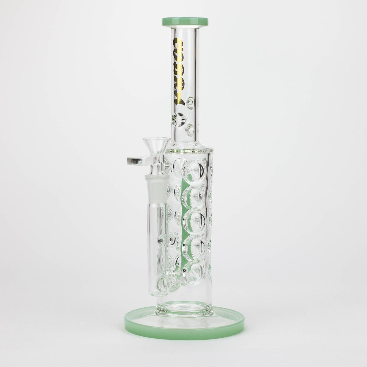 Green 11 inch Spiral Inline Diffuser Bong from COBRA Glass