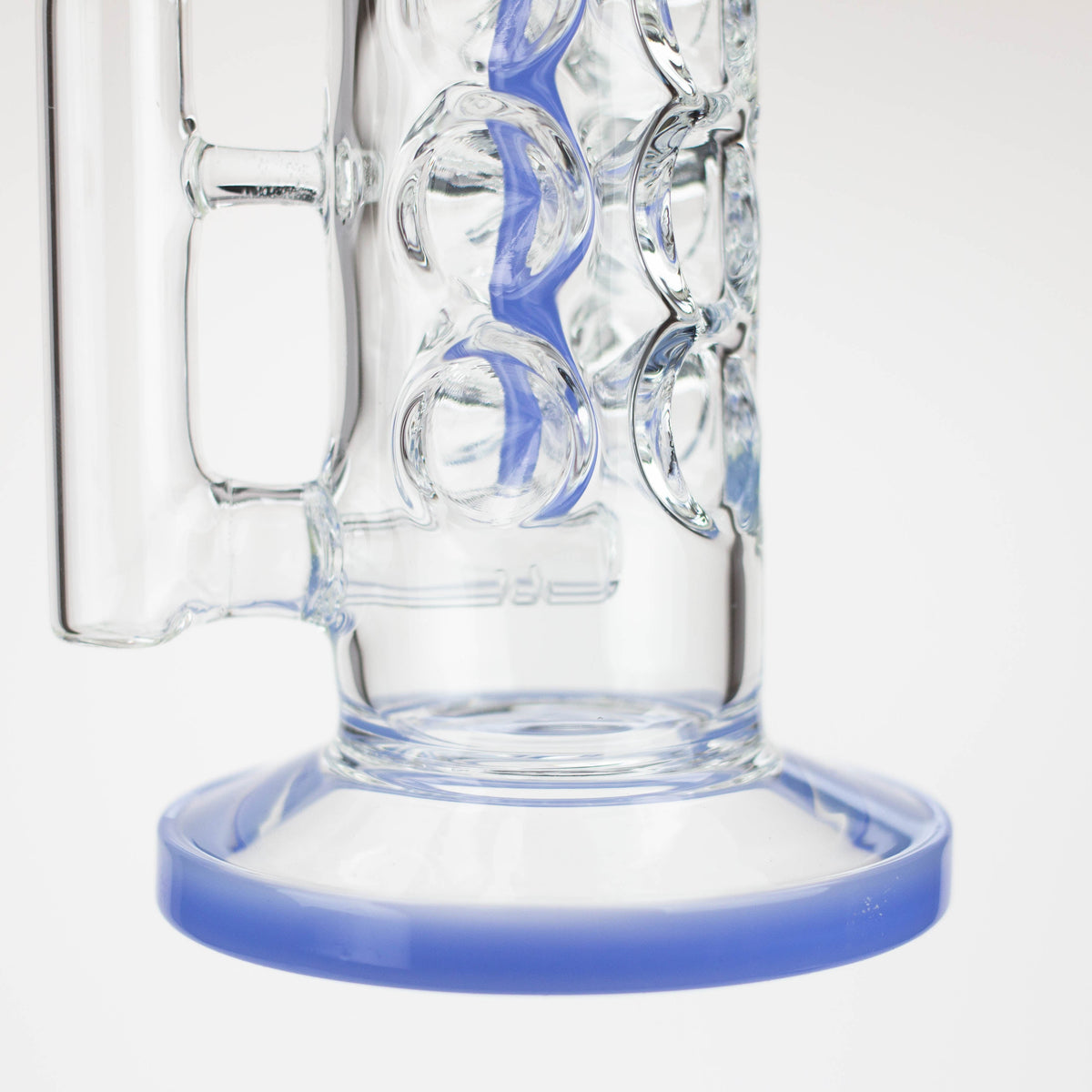 Glass Base of the 11 inch Spiral Inline Diffuser Bong from COBRA Glass