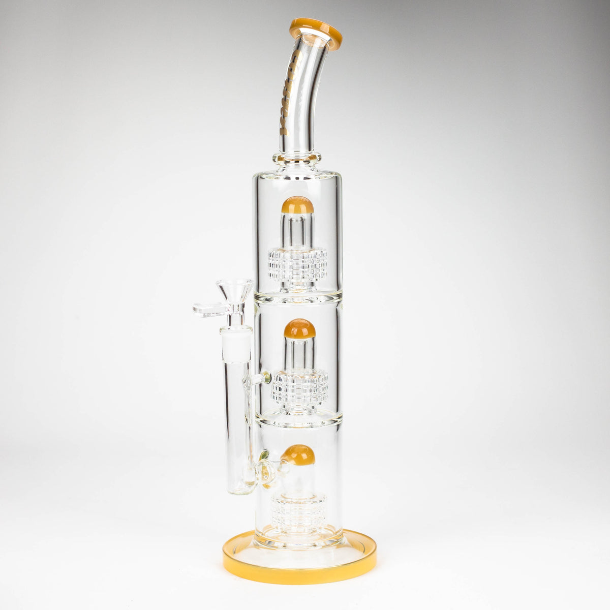 16 Inch Triple Perc Bong in Yellow by COBRA