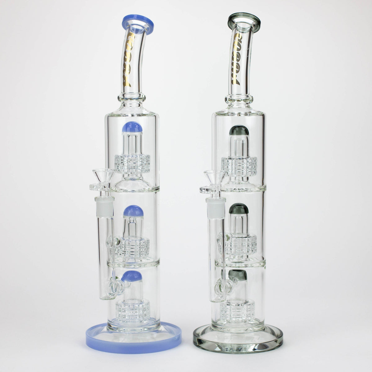 Two 16 Inch Triple Perc Bongs by COBRA