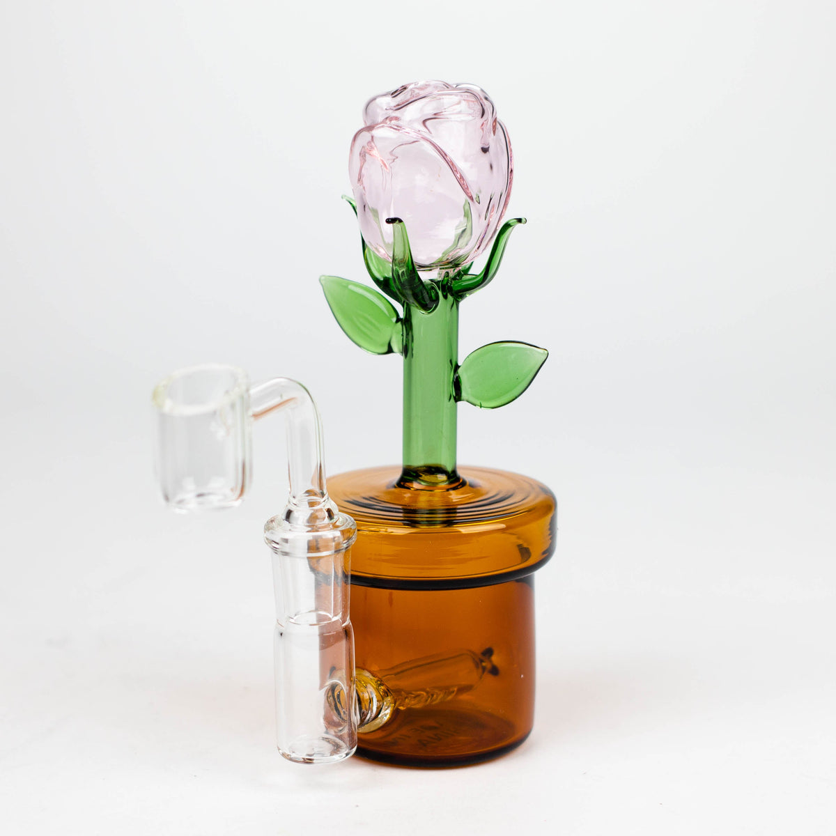 6.5 inch Cute mini Dab Rig With Showerhead Diffuser