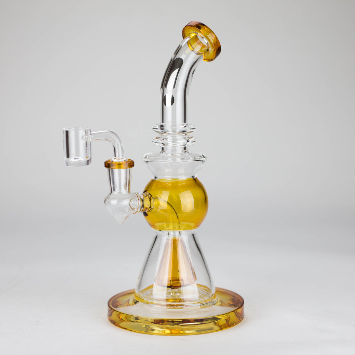 Yellow Dab Rig With Showerhead Diffuser from Infyniti Glass