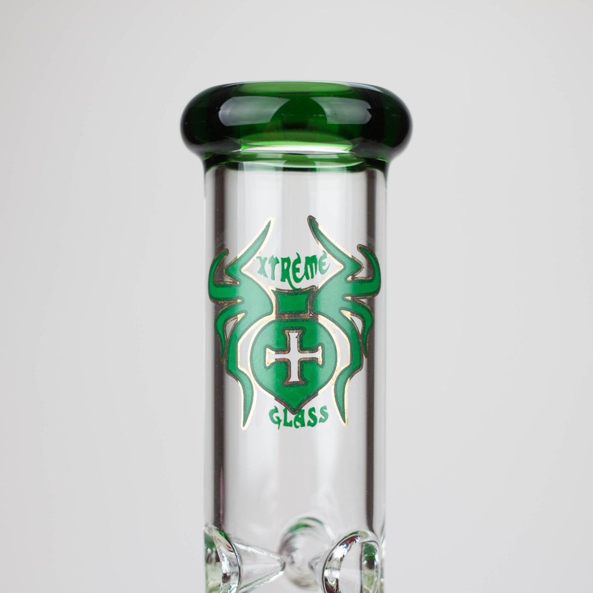 Glass Neck of the 10 Inch Dab Rig With Tree Arm Perc from XTREME Glass