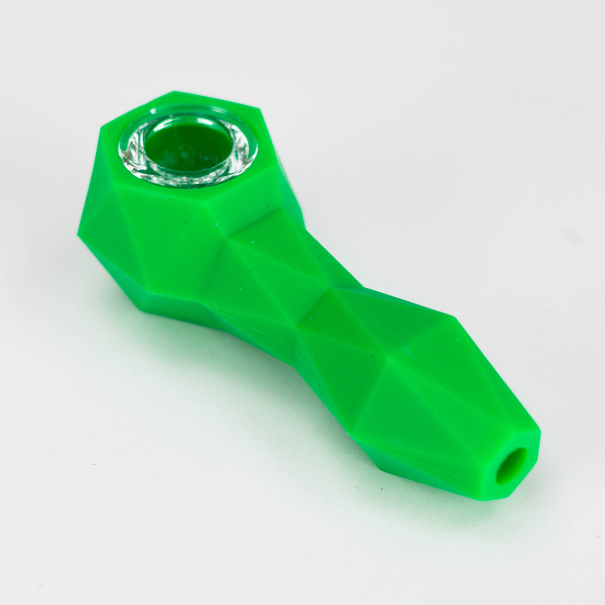 Dabware Platinum Diamond Green Silicone Pipe