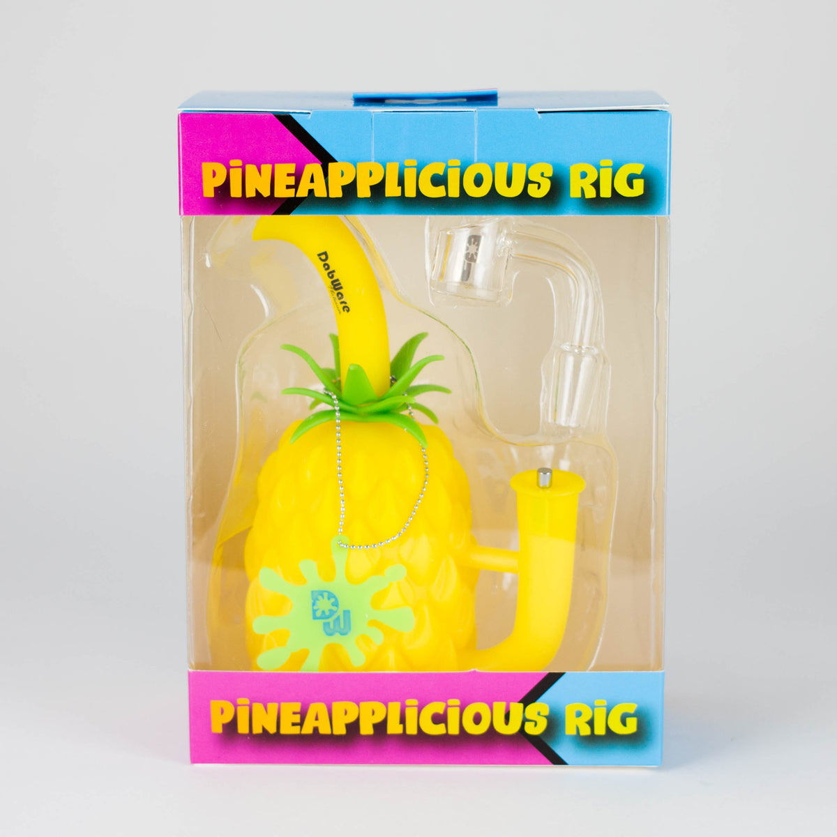 Dabware Pineapple Silicone Dab Rig in Package