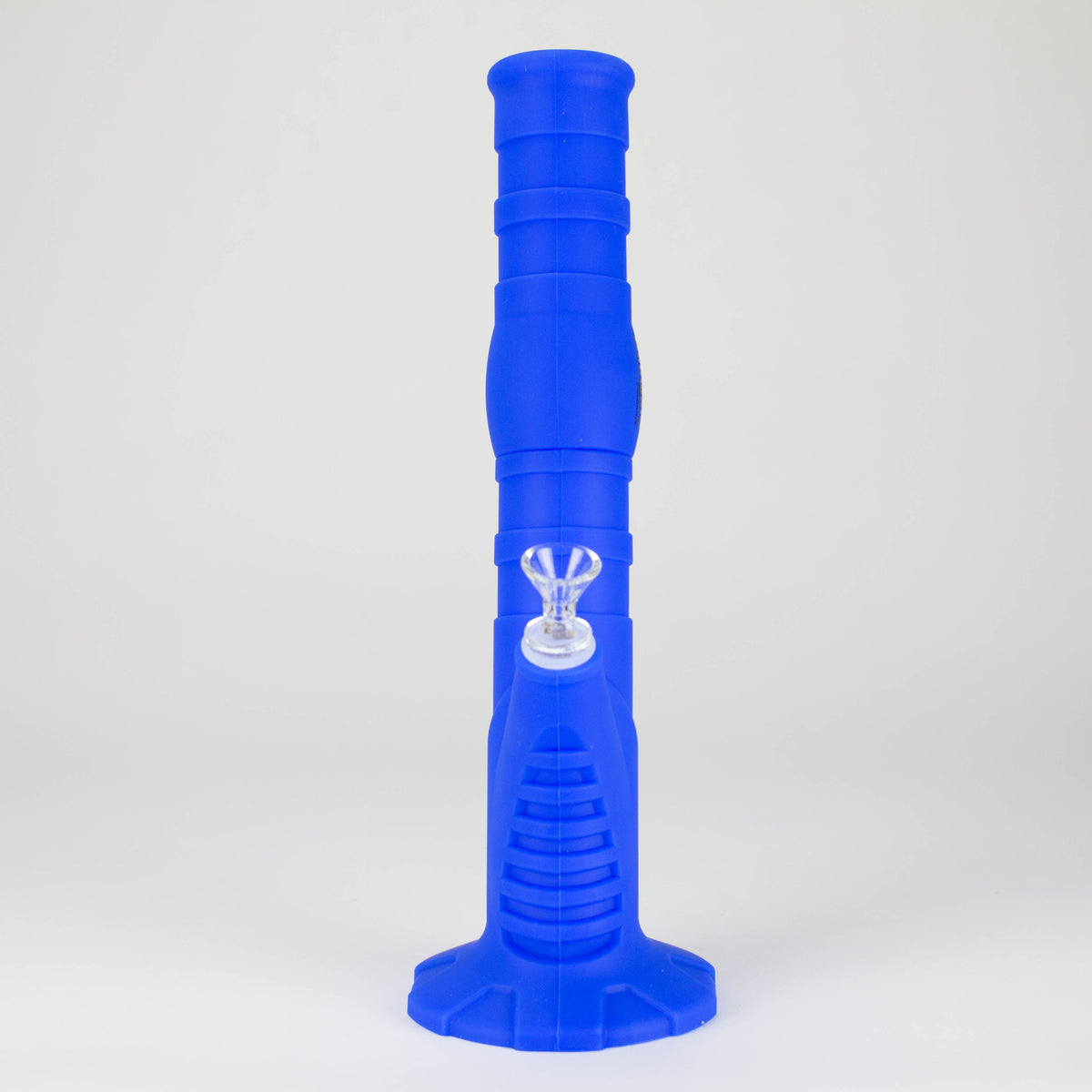 Blue Dabware 14-Inch Straight Tube Silicone Bong 