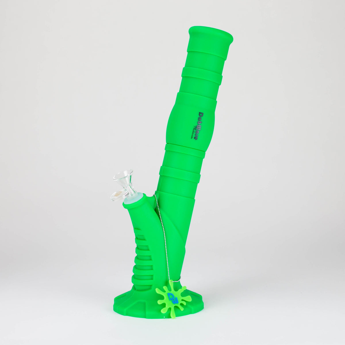 Dabware 14-Inch Straight Tube Silicone Bong in Green