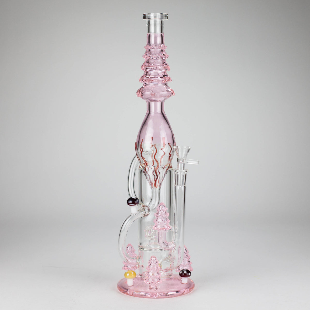 Dark Forest Recycler Perc Bong in Pink