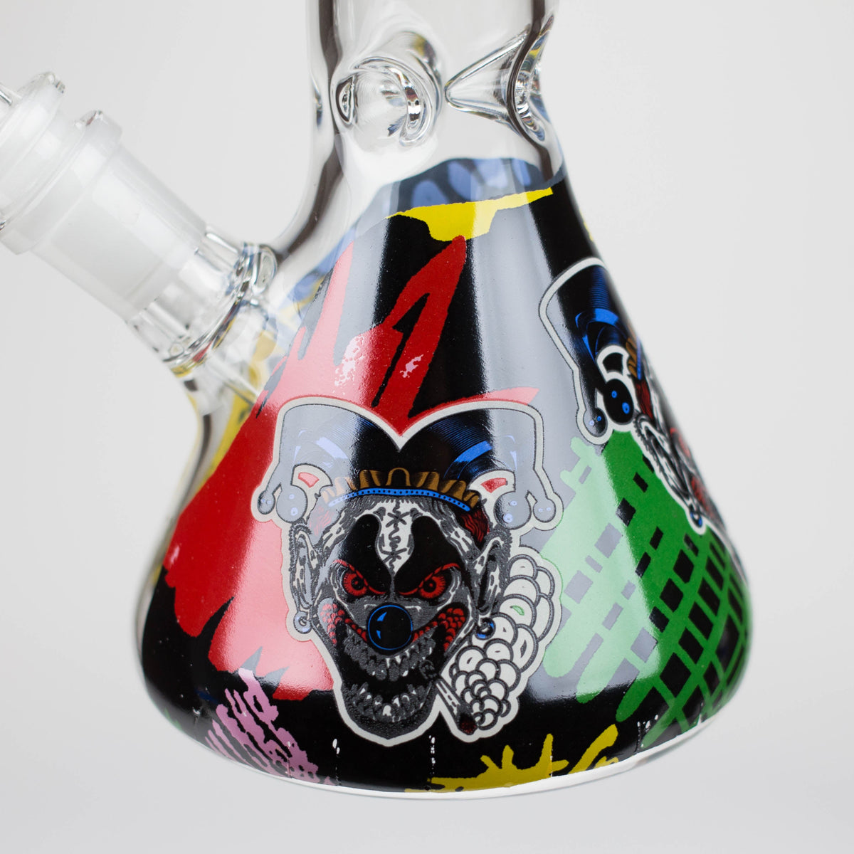 Glass Base of the 10 Inch Demented Clown Beaker Bong