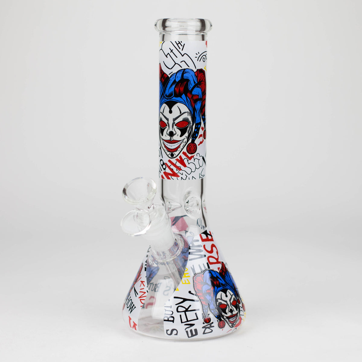 10 Inch Demented Clown Beaker Bong