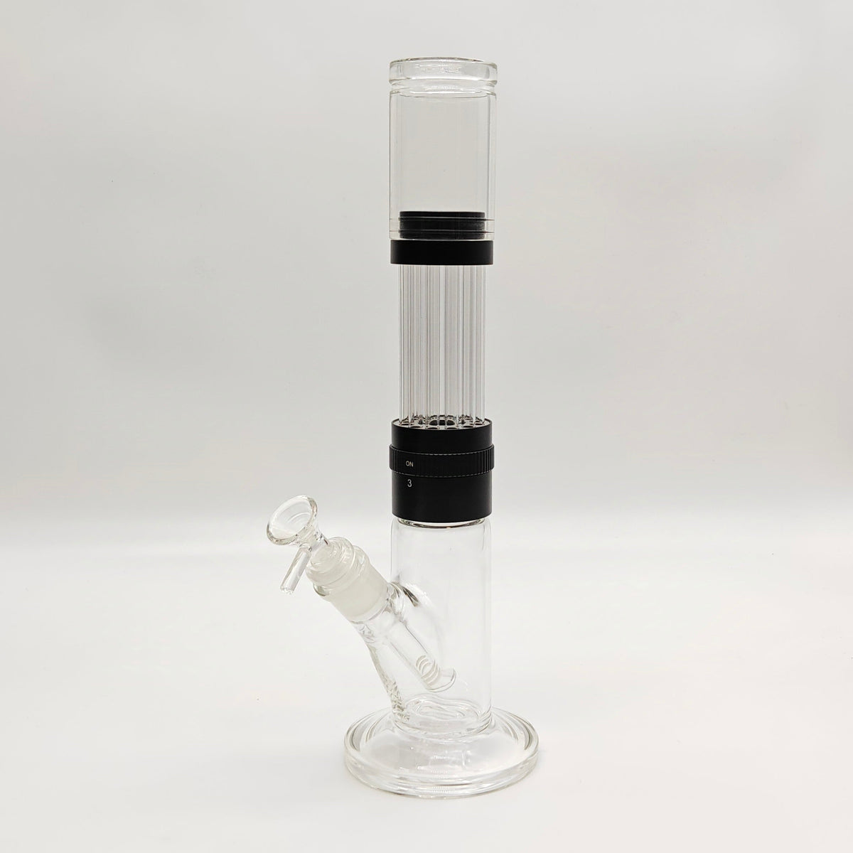 13" Detachable Straight Tube Bong in Black