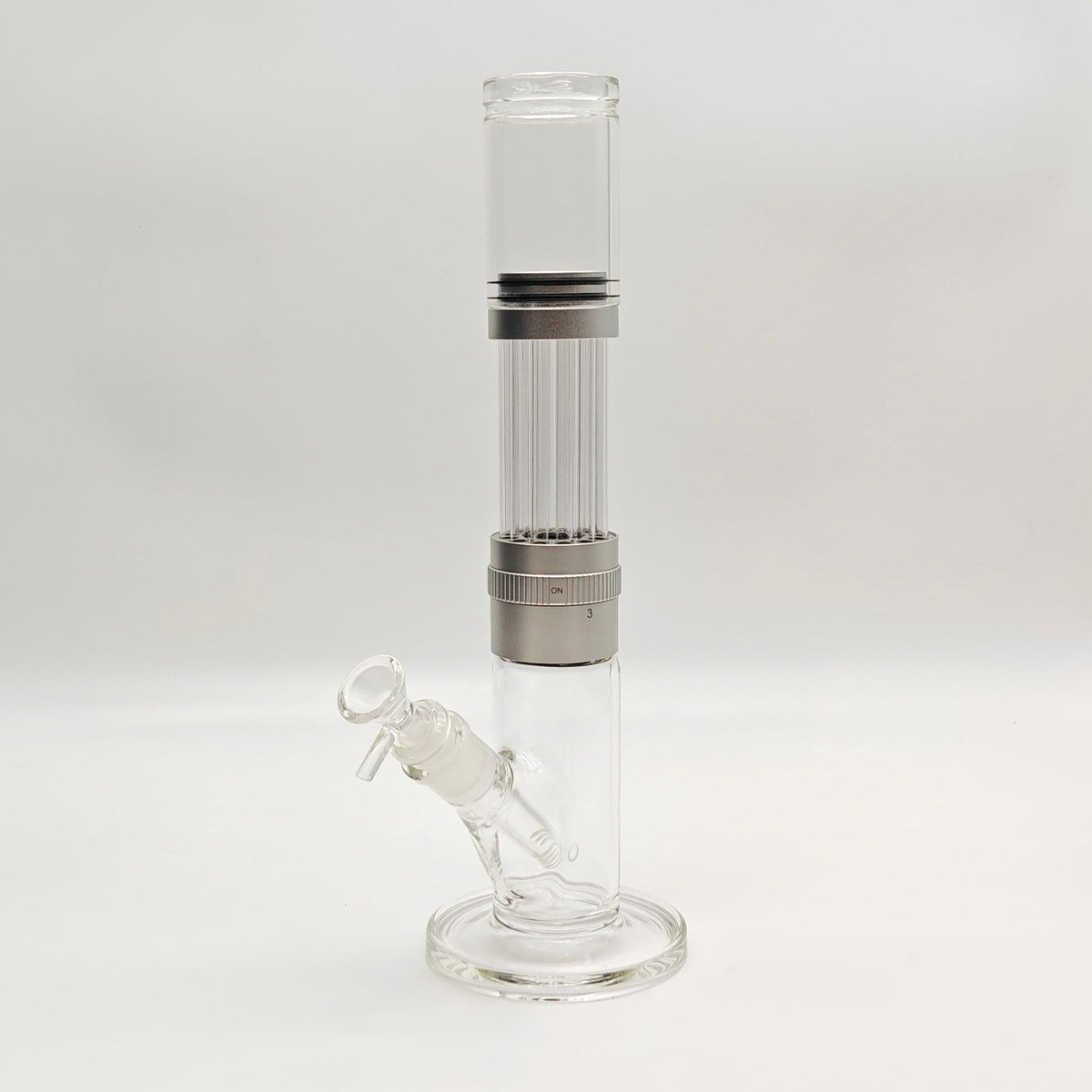 13" Detachable Straight Tube Bong in Gray