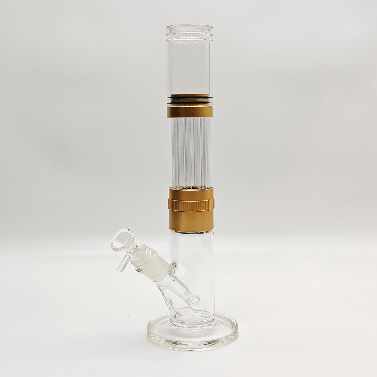 13" Detachable Straight Tube Bong in Yellow