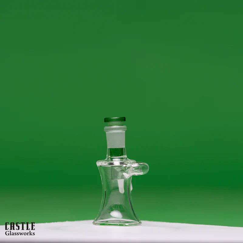 Dry Ash Catcher bong attachment by Castle Glassworks