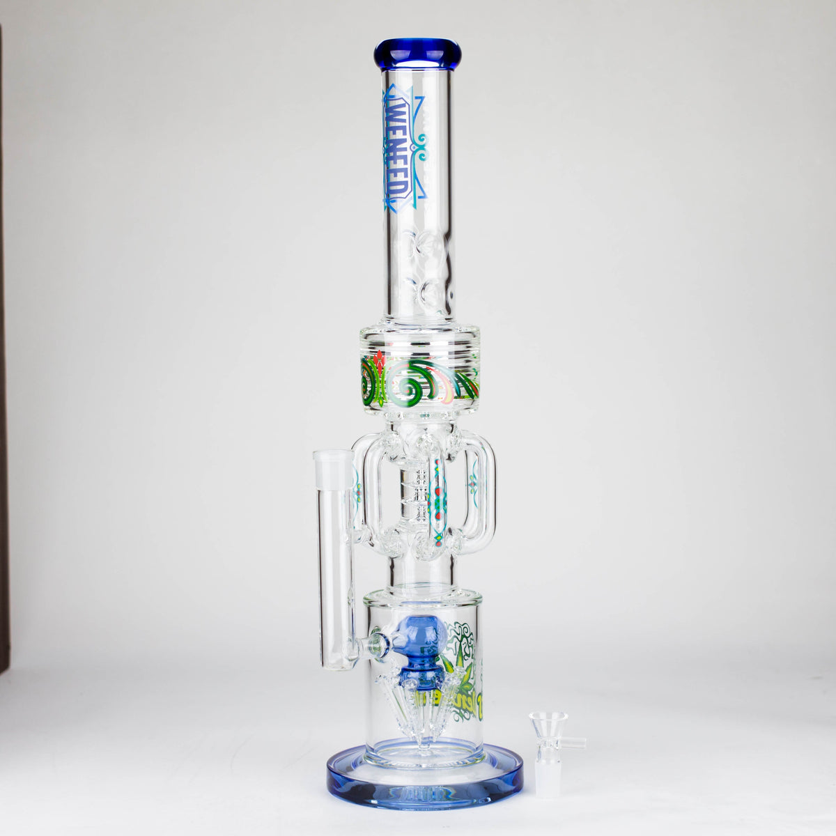 WENEED 22 Inch Big Dual-Perc Recycler Bong