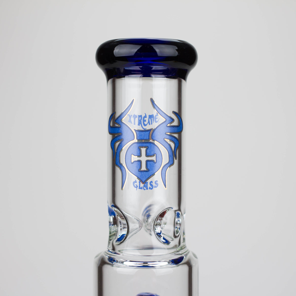 Glass Neck of the Dual Tree-Arm Perc Bong by XTREME Glass in 13 Inches