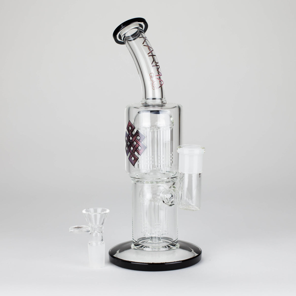 11-Inch Dual Tree Perc Bong from Karma Glass