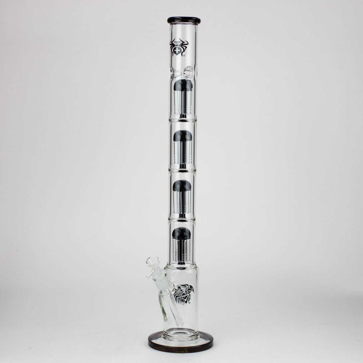 Xtreme 26 inch Quad-Percolator Straight Tube Bong in black