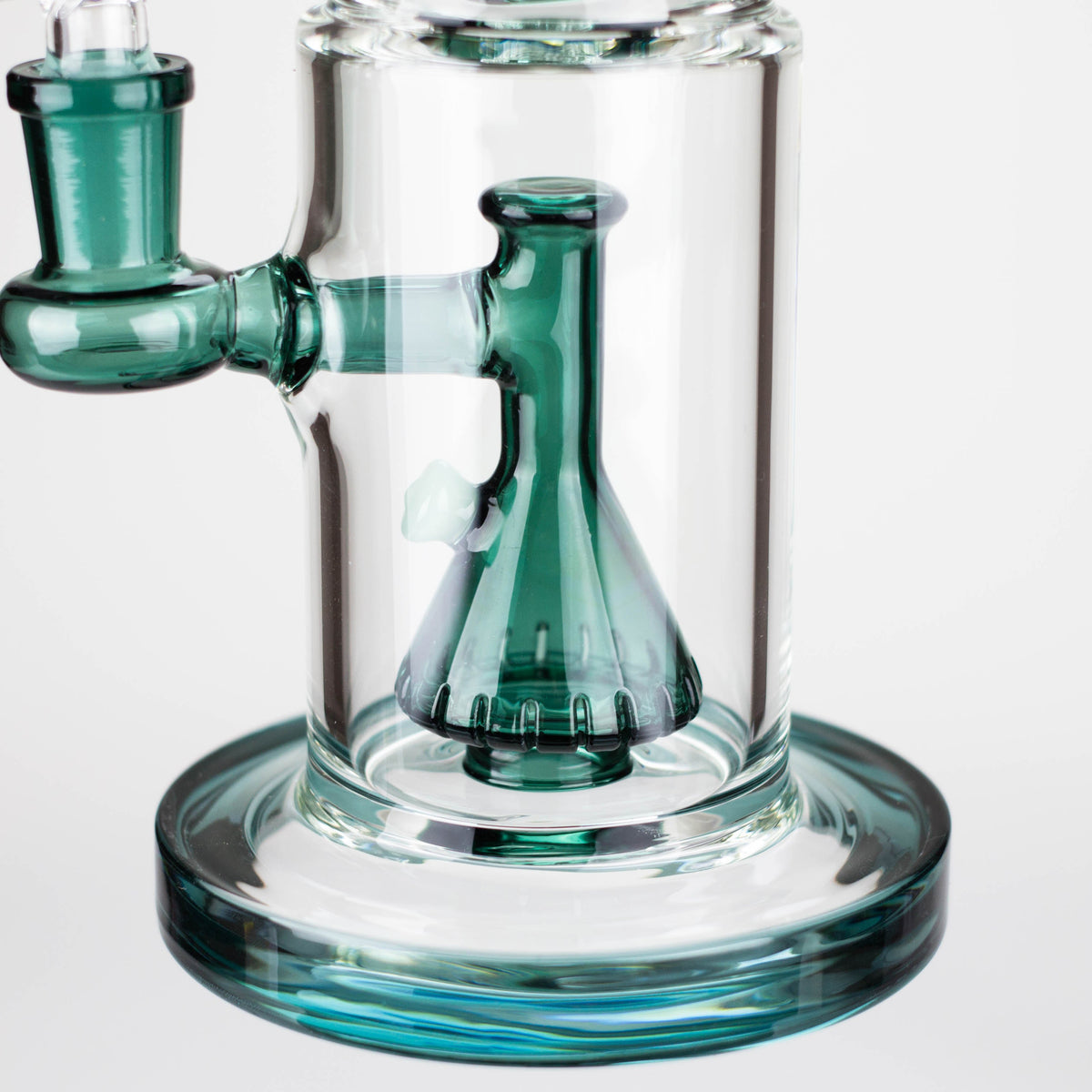 First Percolator in the 11 Inch Dual-Chamber Bong With Stacked Percolators by WENEED Glass