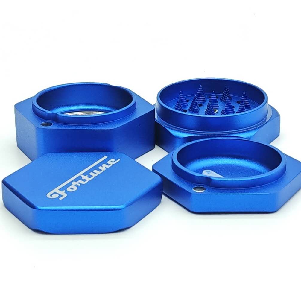 4 Piece Hexagon Metal Grinder by Fortune