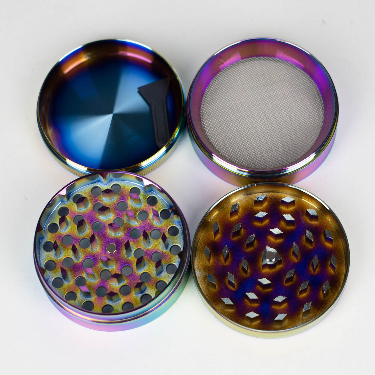 4 Piece Rainbow Grinder For Herb from Fortune