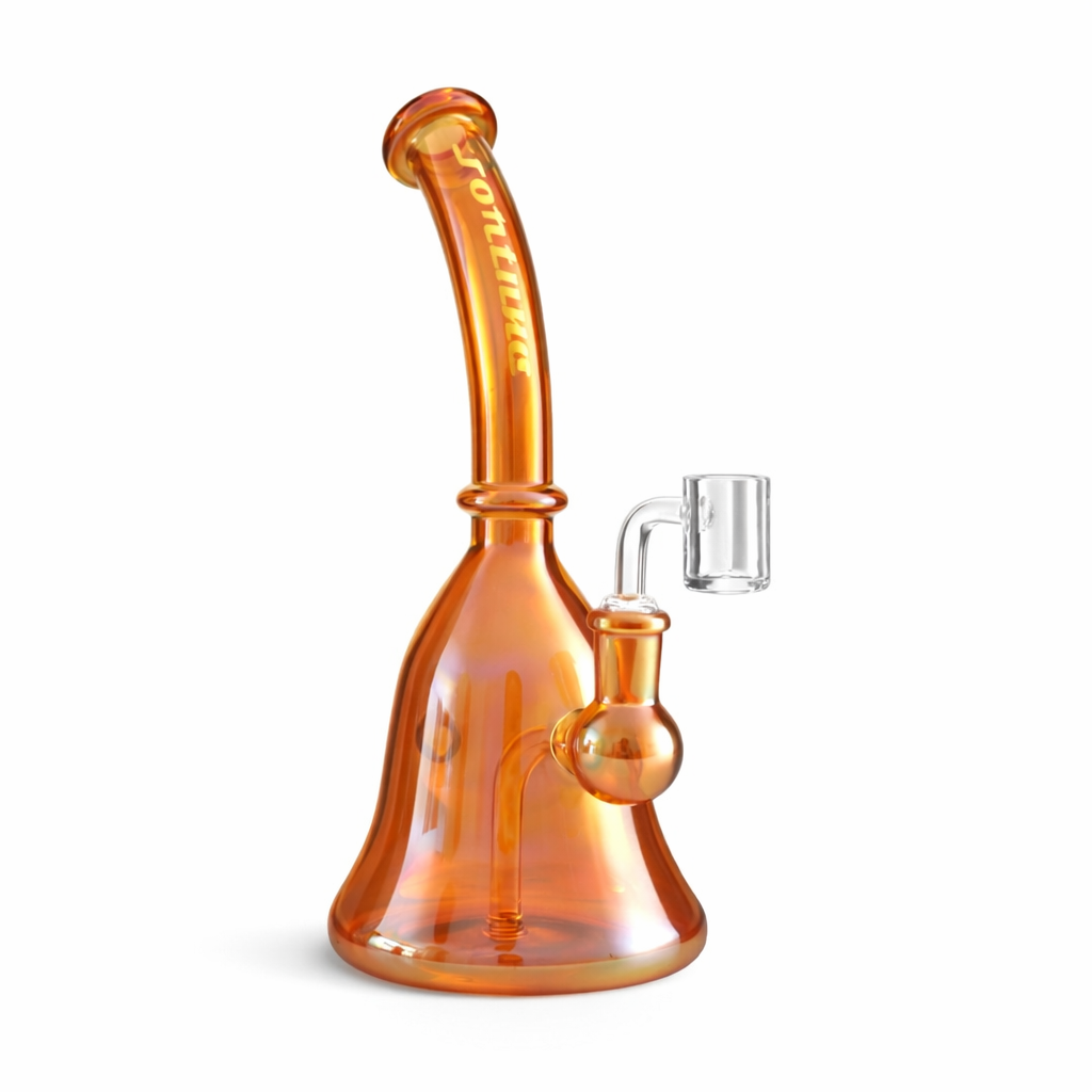 Amber Fortune Prism Drift rig with a wide base, gold neck logo and clear side attachment
