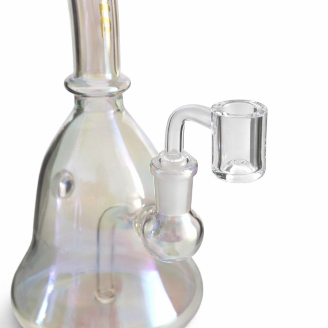Detail of the Sunshine Prism Drift side joint, clear attachment and internal glass percolator