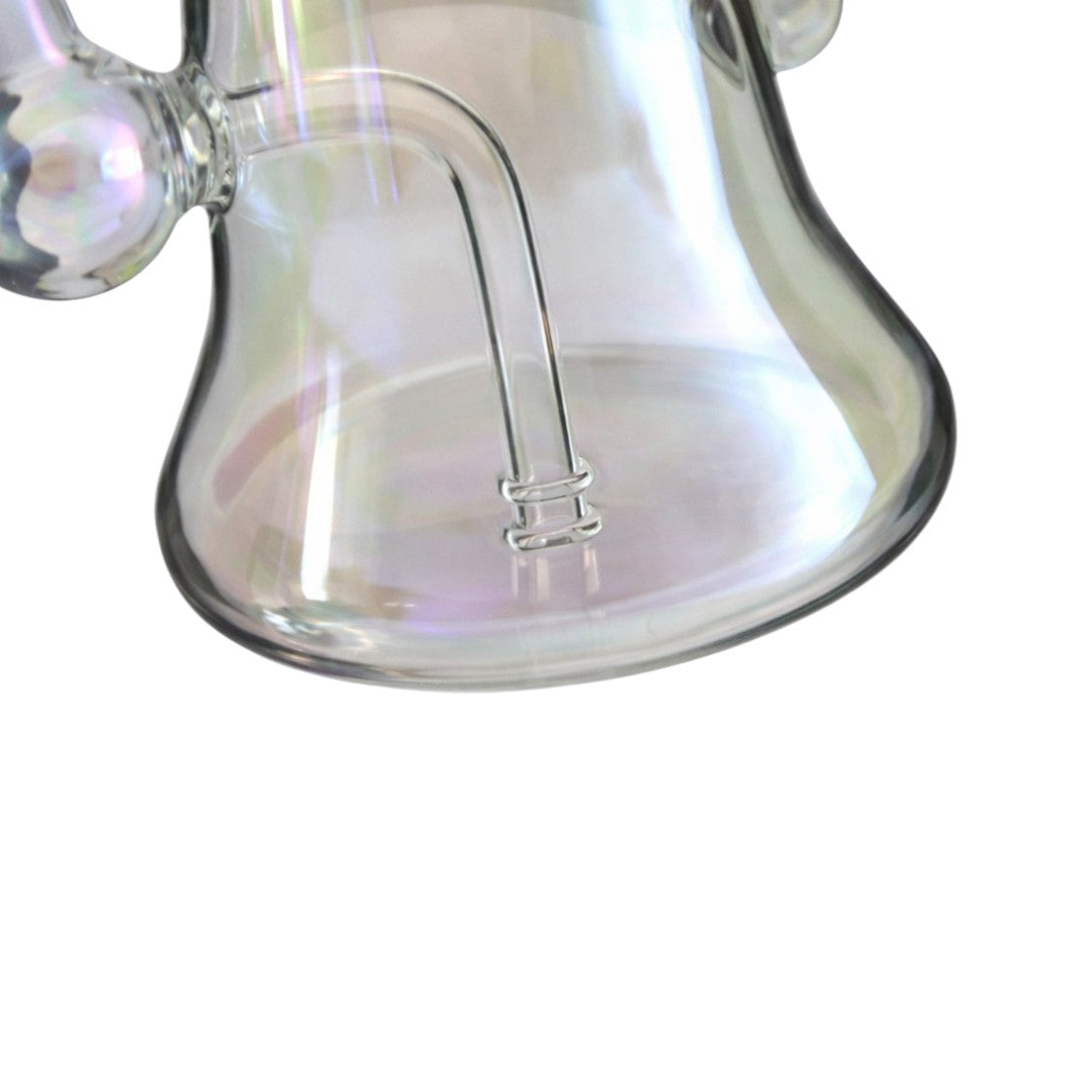 Close-up of the Sunshine Prism Drift rig’s integrated glass percolator inside the lower chamber