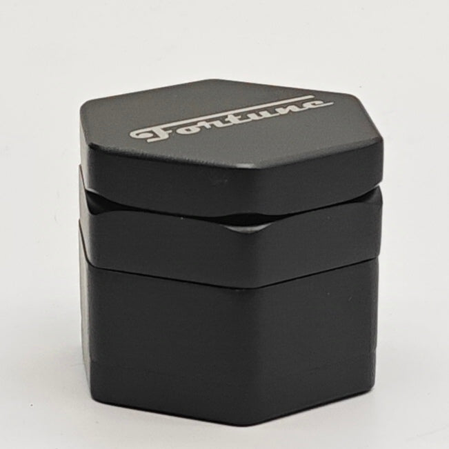 Hexagon Black Metal Grinder by Fortune