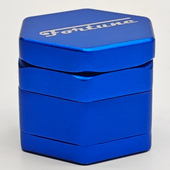 Hexagon Blue Metal Grinder by Fortune