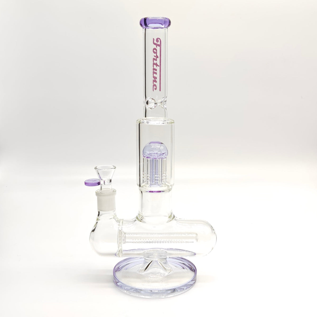 Fortune Double Inline Grid Perc Bong Purple Order Online