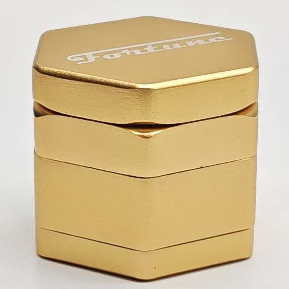 Hexagon Gold Metal Grinder by Fortune