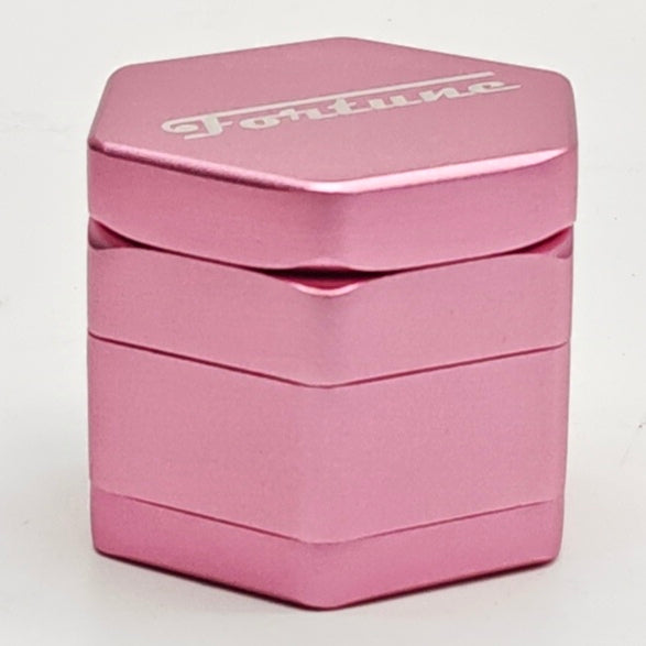 Hexagon Pink Metal Grinder by Fortune