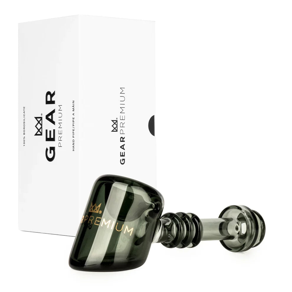 GEAR Premium Glass Hammer Pipe in Black