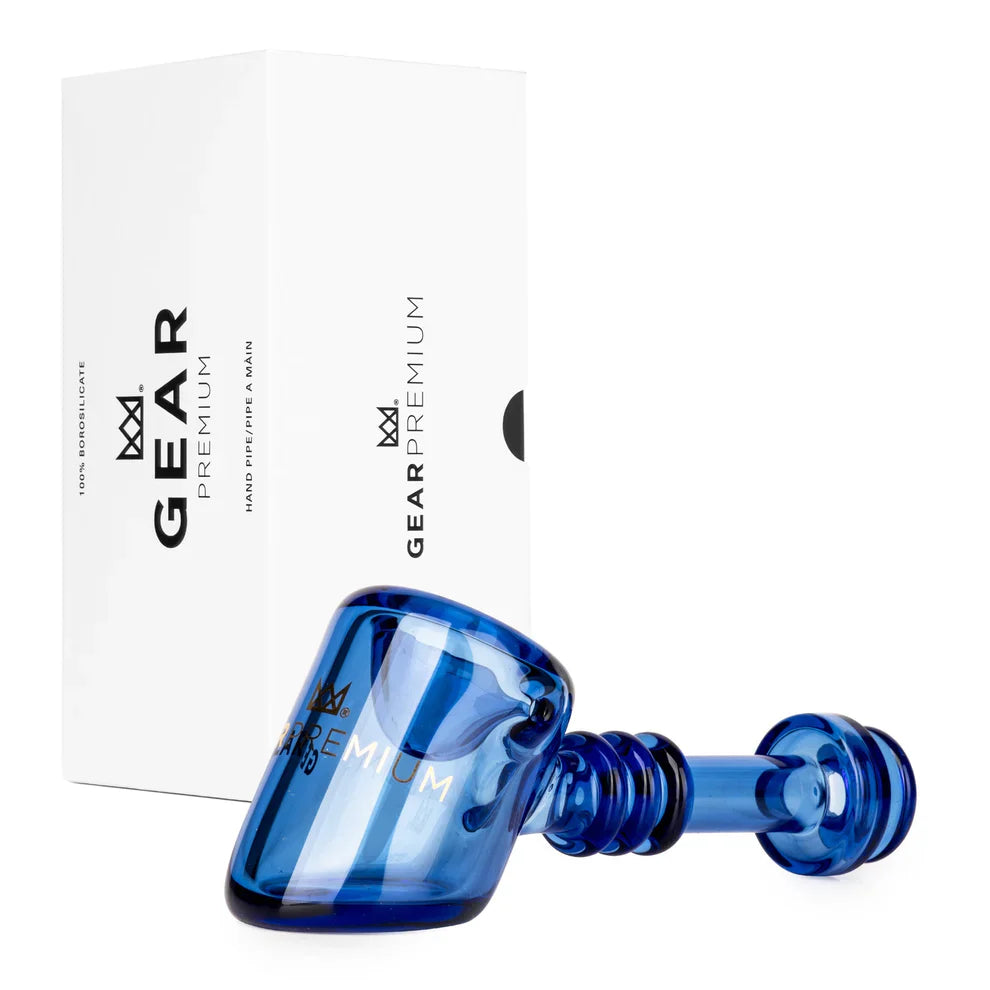GEAR Premium Glass Hammer Pipe in Blue