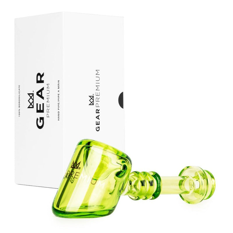 GEAR Premium Glass Hammer Pipe in Green
